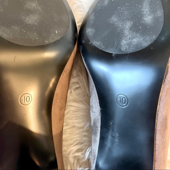 OLIVIA Miller Faux Suede Penny Taupe Heels Women’s Size 10 - Picture 6 of 7